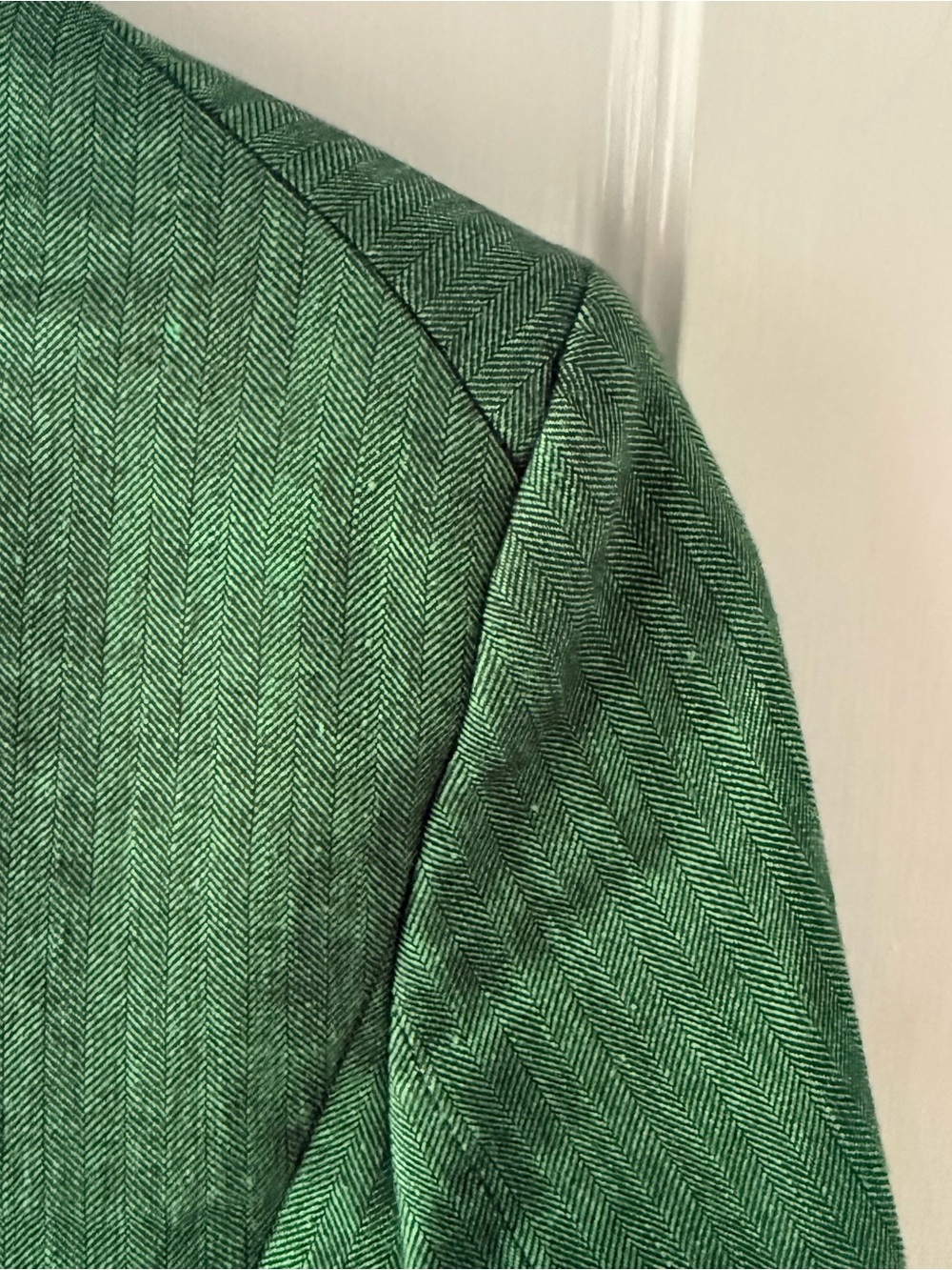 Veronica Beard Farley Linen Blend Dickey Jacket in Green - Picture 10 of 12
